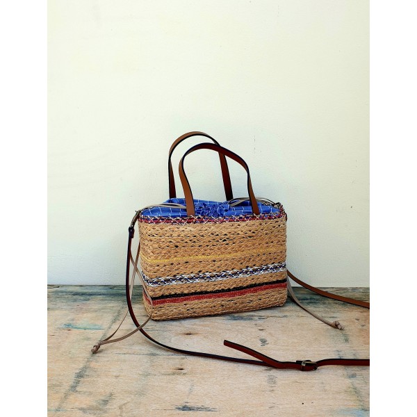 Exquisite J šiaudinė rankinė 